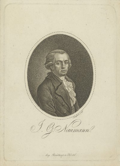Portrait of the composer Johann Gottlieb Naumann by Johann Gottfried Scheffner