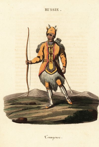 Man of the nomadic Evenki people by Johann Gottlieb Georgi