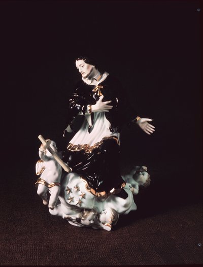 Meissen Figure of St. John Nepomuk, from a Baroque Group by Johann Gottlob Kirchner