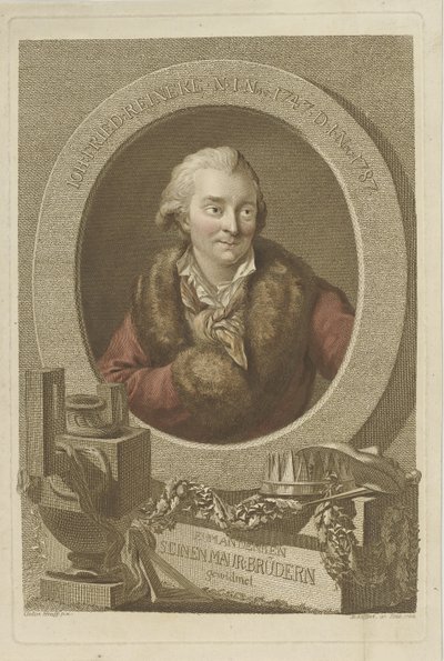 Portrait of Johann Friedrich Reinecke 1745-1787, 1788 by Johann Gottlob Seyffert