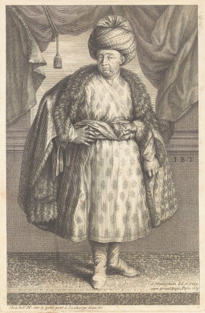 Portrait of Jean-Baptiste Tavernier by Johann Hainzelmann
