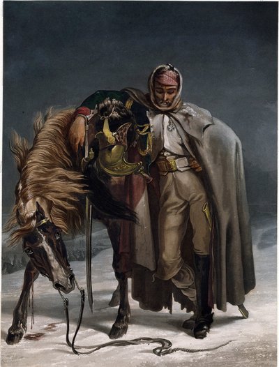 Dragoon of the Swiss Guards at the Russian Campaign by Johann Heinrich Bleuler