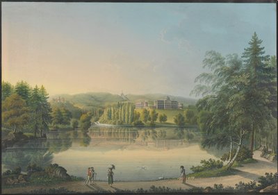 The Wilhelmshöhe Castle near Kassel by Johann Heinrich Bleuler