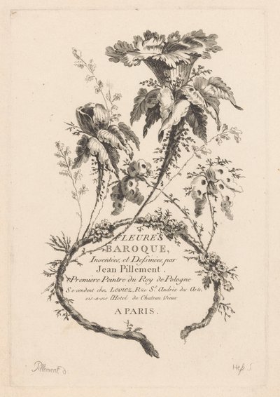 Trumpet-Shaped Flowers (Fleures Baroque) (series title on object) by Johann Heinrich  Hess