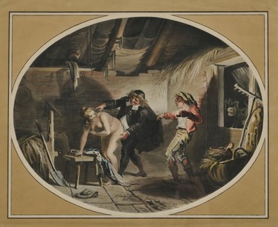 La Jument du compère Pierre after the poem by Jean de La Fontaine, 1800 by Johann Heinrich Ramberg