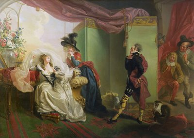 Malvolio before Olivia, from 