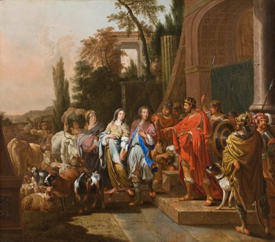 Abraham and Sarah before Abimelech by Johann Heinrich Roos