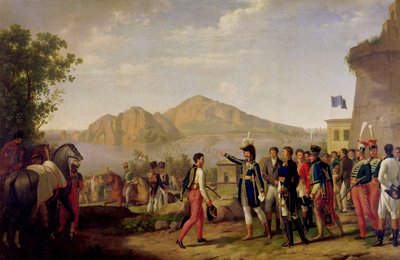 Joachim Murat (1767-1815) Marshal of France and King of Naples Ordering the Capture of Capri in 1808 by Johann Heinrich Schmidt