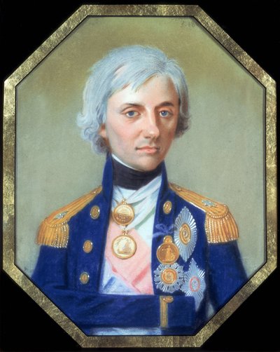 The portrait of Vice Admiral Sir Horatio Nelson (1758-1805) by Johann Heinrich Schmidt (1749-1829) by Johann Heinrich Schmidt