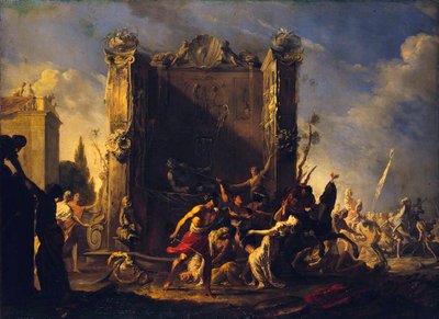 The Rape of the Sabine Women by Johann Heinrich Schoenfeld
