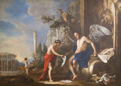 Allegory of Time, Chronos and Eros by Johann Heinrich Schonfeldt