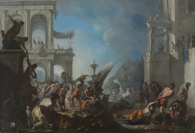 Abduction of the Sabine Women, 1640 by Johann Heinrich Schönfeld