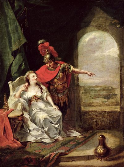 Anthony Telling Cleopatra of his Victory over the Cavalry of Octavian (detail) by Johann Heinrich Tischbein