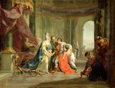 Anthony, Mortally Wounded, with Cleopatra by Johann Heinrich Tischbein