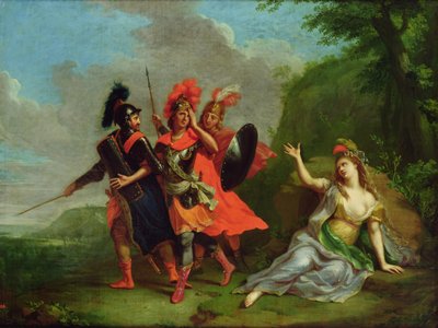 Carlo and Ubaldo Snatch Rinaldo from the Arms of Armida by Johann Heinrich Tischbein