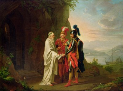 Carlo and Ubaldo Visit the Wizard in their Search for the Lost Rinaldo by Johann Heinrich Tischbein