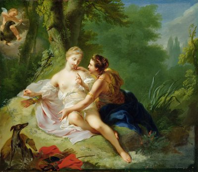 Jupiter Disguised as Diana Seducing Callisto by Johann Heinrich Tischbein