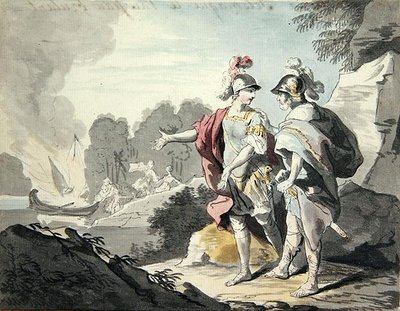 Nestor Shows Telemachus the Ship by Johann Heinrich Tischbein