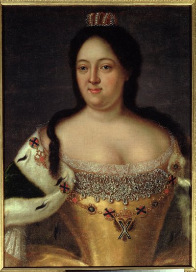 Portrait of Empress Anna Ioannovna (1693-1740) by Johann Heinrich Wedekind