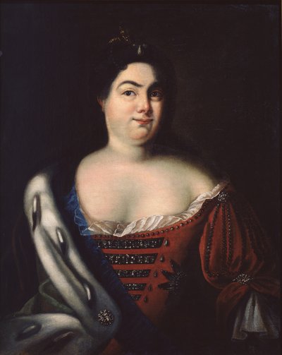 Portrait of Empress Catherine I, 1684-1727, Early 18th century by Johann Heinrich Wedekind