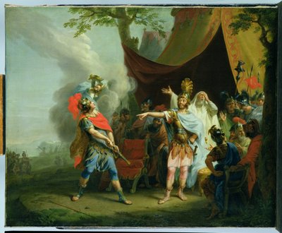 Achilles has a dispute with Agamemnon by Johann Heinrich Wilhelm Tischbein