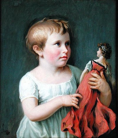 Child portrait of Cornelia Wilhelmine Amsinck, the future wife of Burgermeister Dammert (1800-61) by Johann Heinrich Wilhelm Tischbein