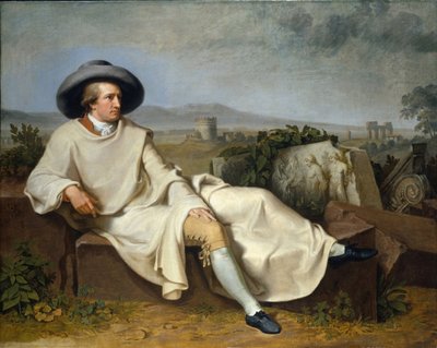 Goethe in the Campagna, 1787 by Johann Heinrich Wilhelm Tischbein