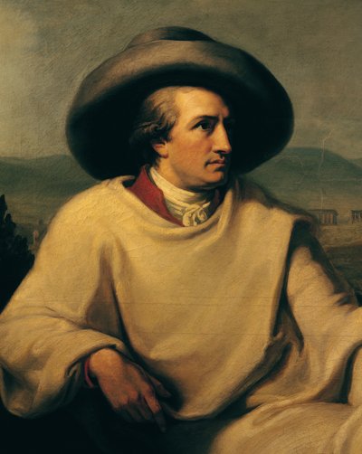 Johann Wolfgang von Goethe in the Campagna, c.1790 (detail) by Johann Heinrich Wilhelm Tischbein