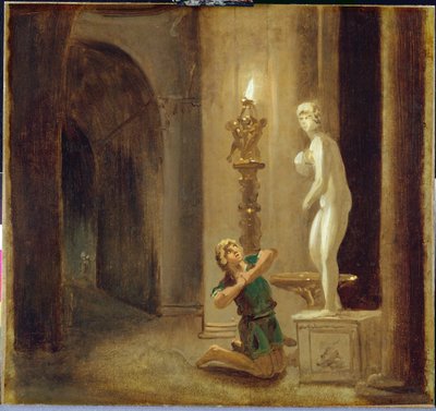 Pygmalion before the Statue of Venus, c.1800 by Johann Heinrich Wilhelm Tischbein