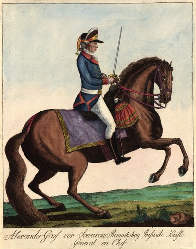 Field Marshal Generalissimo Prince Alexander Suvorov by Johann Hieronymus Loeschenkohl