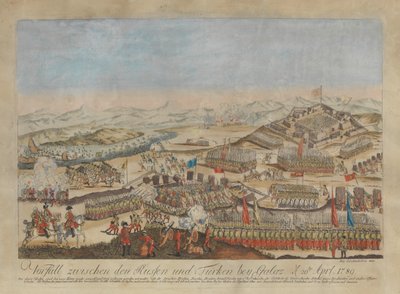 Incident Between the Russian and Ottoman Armies at Galati on April 20, 1789 by Johann Hieronymus Loeschenkohl