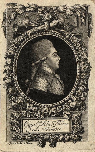 Portrait of Emanuel Schikaneder by Johann Hieronymus Loeschenkohl