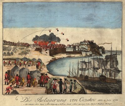 The Siege of the Fortress Ochakov on December 1788, 1788 by Johann Hieronymus Loeschenkohl