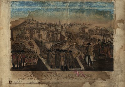 The Capture of Ochakov by Prince Grigory Potemkin on December 17, 1788 by Johann Hieronymus Loeschenkohl