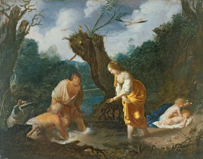 Latona transforming the peasants into frogs by Johann Hulsman