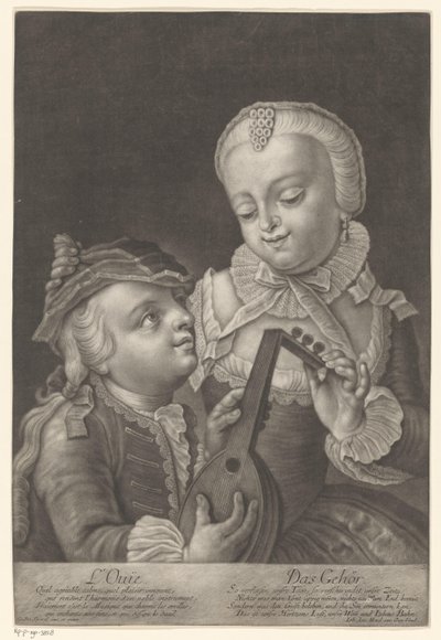 Hearing by Johann Jacob Haid (possibly)