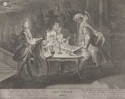 The Chess Game by Johann Jacobus Haid