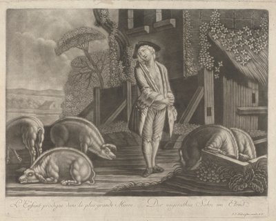 The Prodigal Son in the Greatest Misery by Johann Jacobus Haid