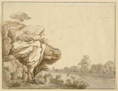 Man and Lady in Landscape by Johann Jakob Dorner der Jüngere