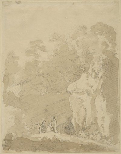 Man and Two Ladies by Johann Jakob Dorner der Jüngere