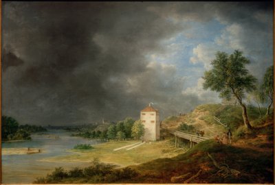 Isar Landscape at Brunnhaus Brunnthal by Johann Jakob Dorner der Jüngere