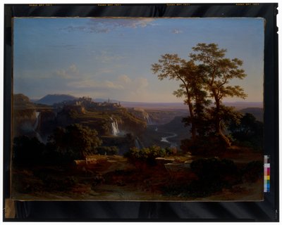 View of Tivoli with the Aniene Waterfalls by Johann Jakob Frey