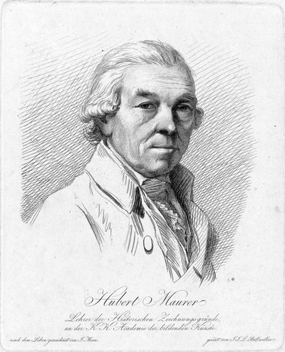 Depicted person: Hubert Maurer by Johann Jakob Laurenz Billwiller
