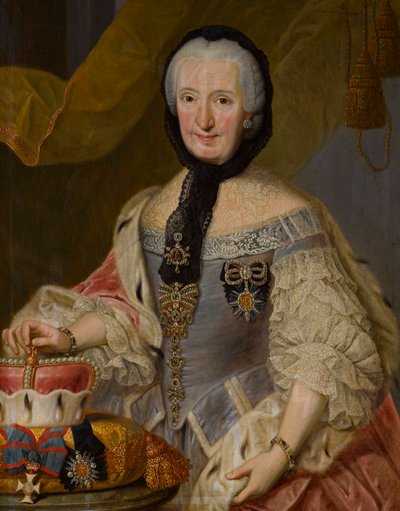 Portrait of Francisca Christina of the Palatinate-Sulzbach by Johann Jakob Schmitz
