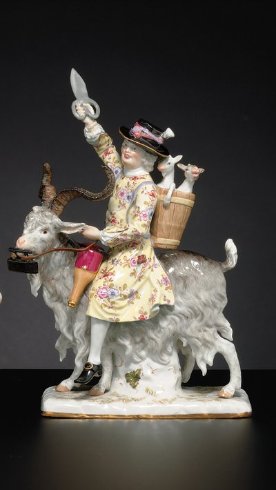 Meissen Figure of the Welsh Tailor by Johann Joachim (after) Kändler