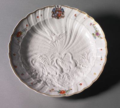 Plate from the Swan Service by Johann Joachim (after) Kändler