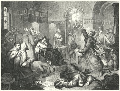 A Finnish sorcerer foretelling the imminent death of Ivan the Terrible by Johann Karl Baehr