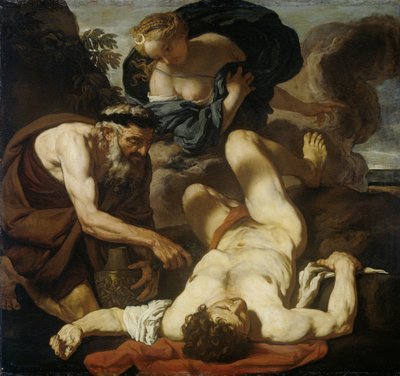 Selene and Endymion The Death of Orion by Johann Karl Loth