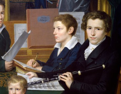 Boy with Flute (detail) by Johann Kaspar Benedict Beckenkamp