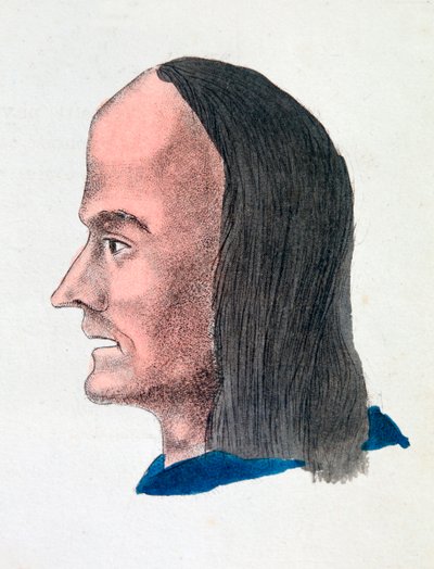 The Facial Characteristics of a Loafer, 1808 by Johann Kaspar Lavater